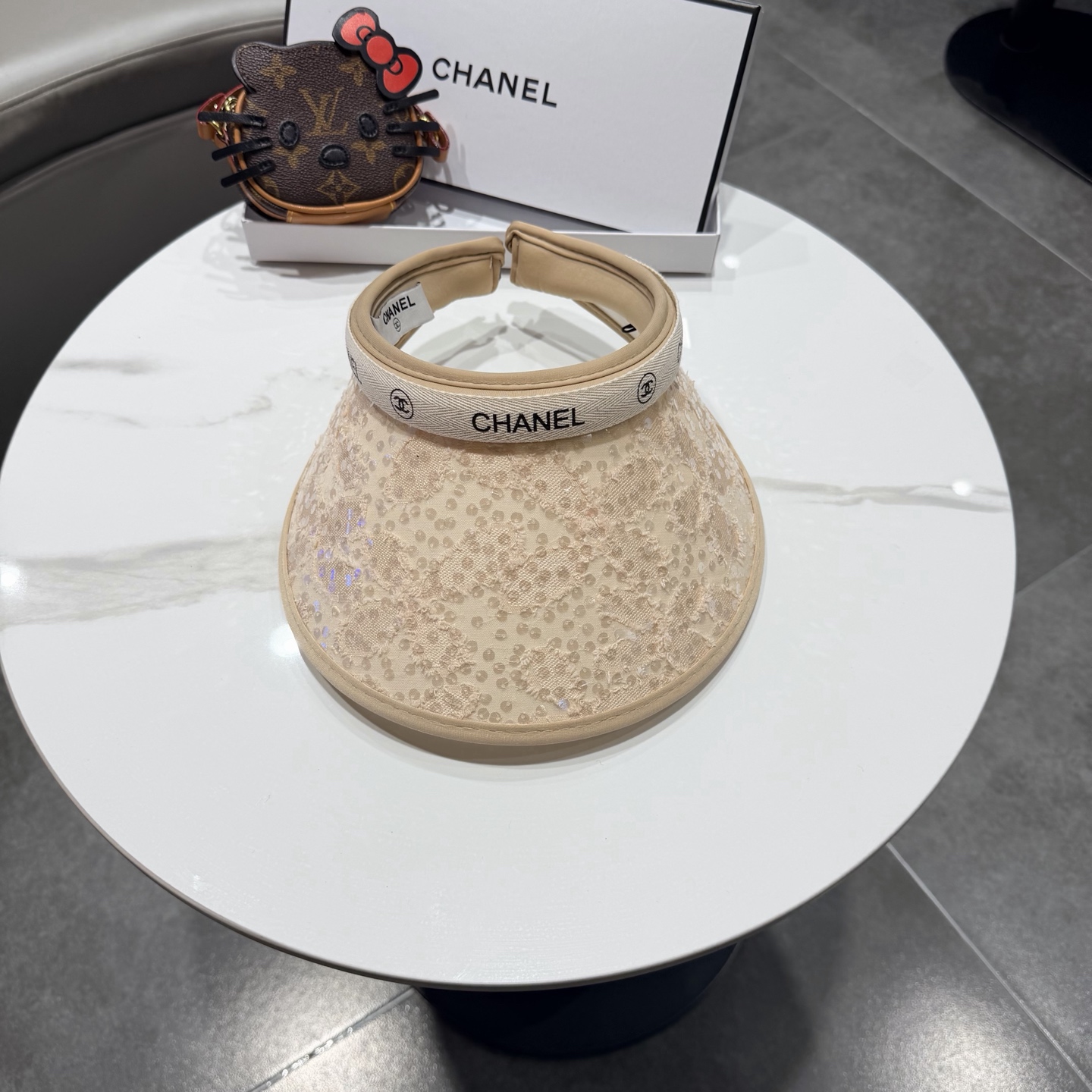 【CHANEL香奈儿】2026新款独家款小香亮片遮阳帽空顶帽，🔆遮阳百搭～休闲出街神器