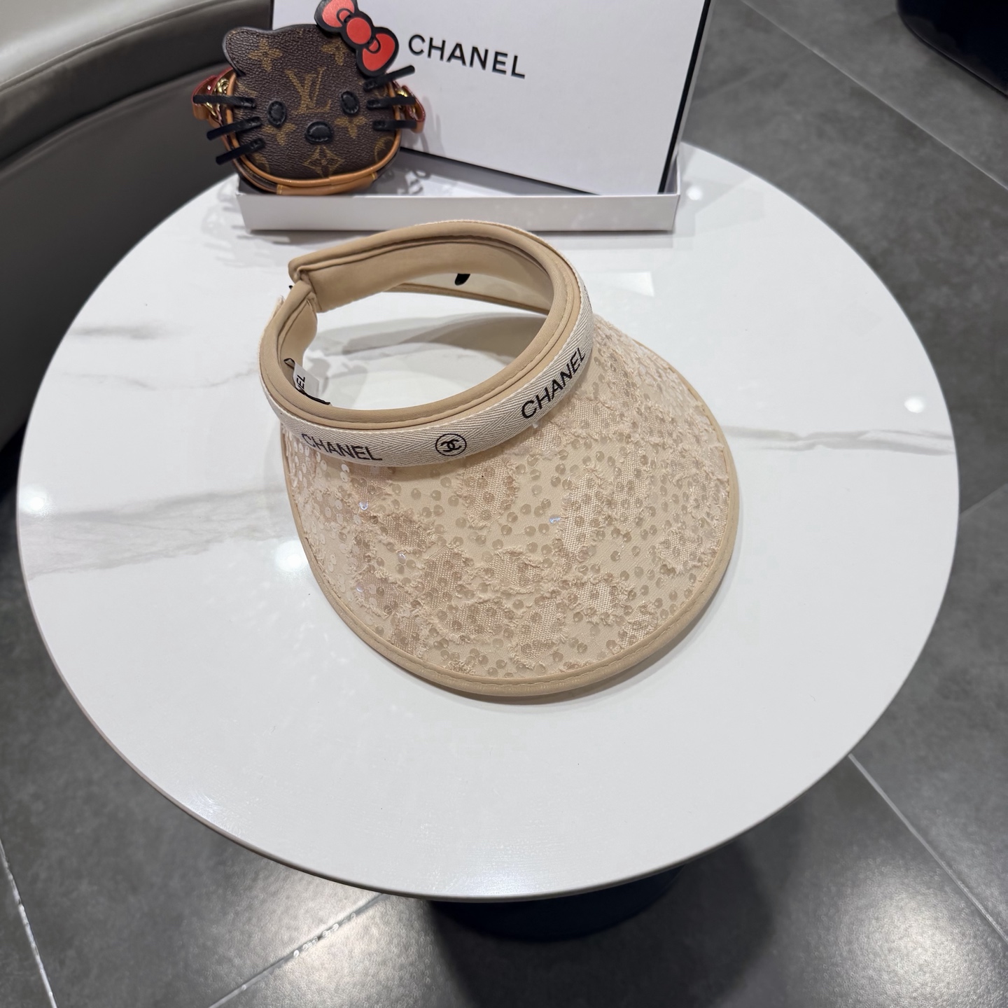 【CHANEL香奈儿】2026新款独家款小香亮片遮阳帽空顶帽，🔆遮阳百搭～休闲出街神器