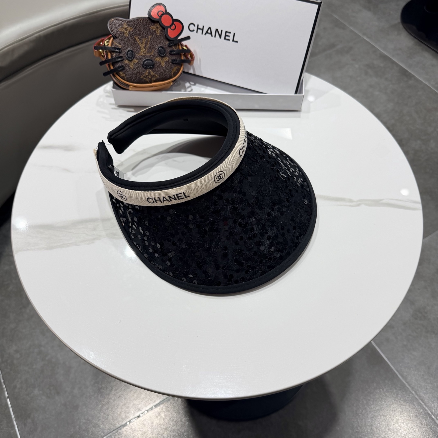 【CHANEL香奈儿】2026新款独家款小香亮片遮阳帽空顶帽，🔆遮阳百搭～休闲出街神器
