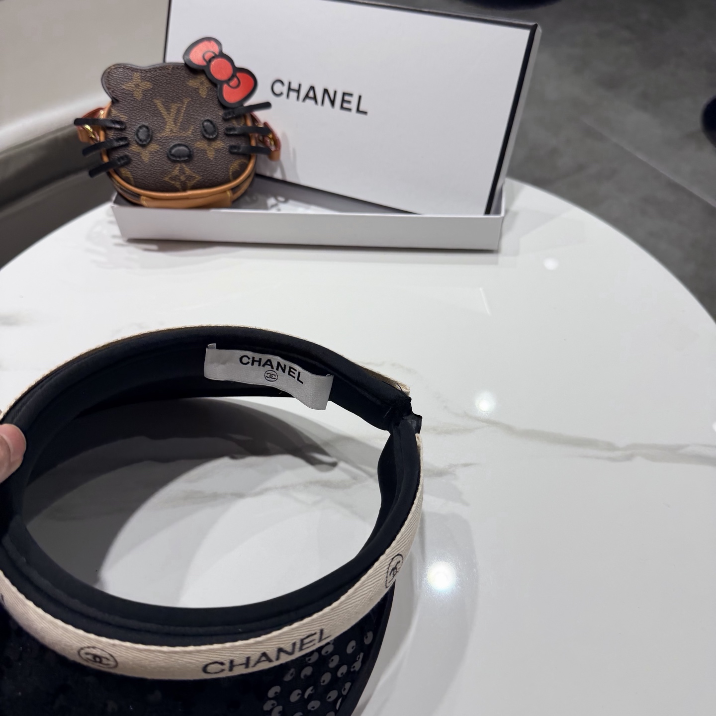【CHANEL香奈儿】2026新款独家款小香亮片遮阳帽空顶帽，🔆遮阳百搭～休闲出街神器