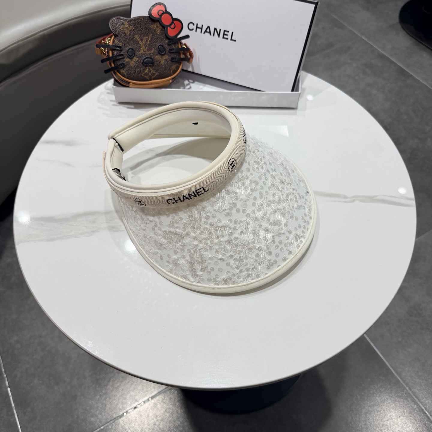 【CHANEL香奈儿】2026新款独家款小香亮片遮阳帽空顶帽，🔆遮阳百搭～休闲出街神器