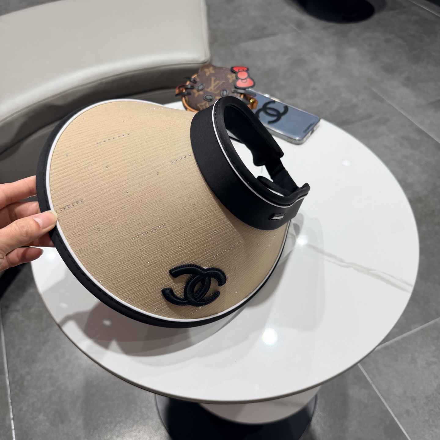 chanel香奈儿空顶遮阳帽