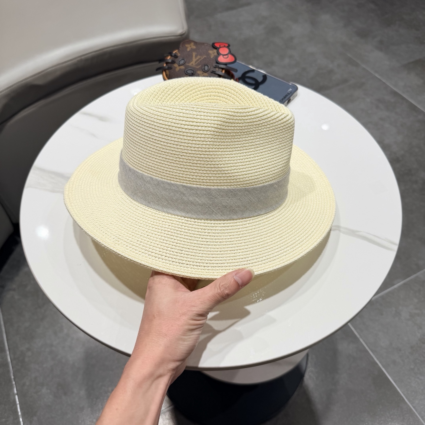 普拉达新款小礼帽，男女同款草帽，头围57cm