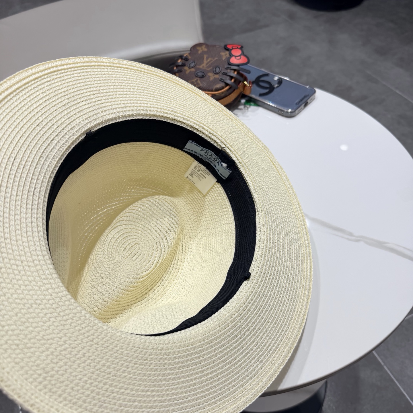 普拉达新款小礼帽，男女同款草帽，头围57cm