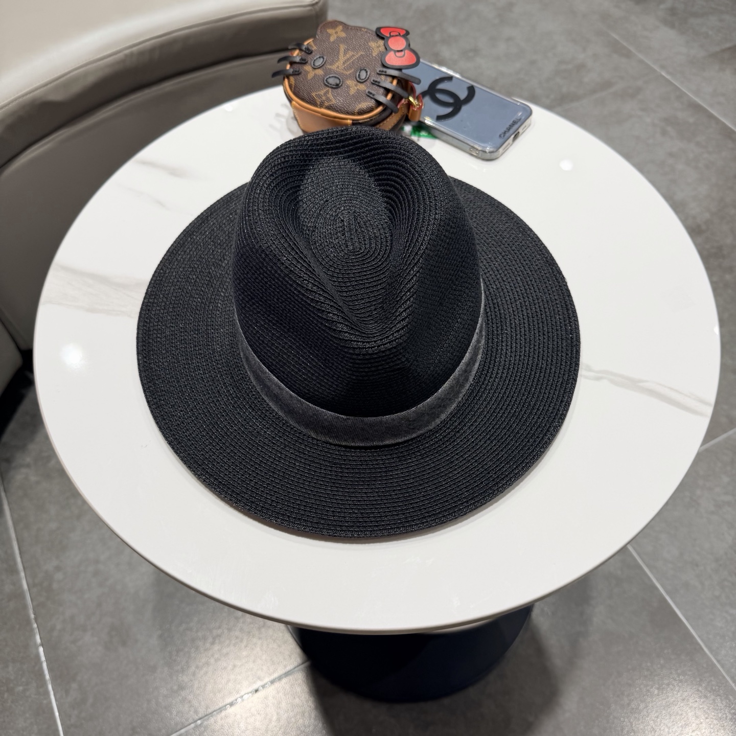 普拉达新款小礼帽，男女同款草帽，头围57cm