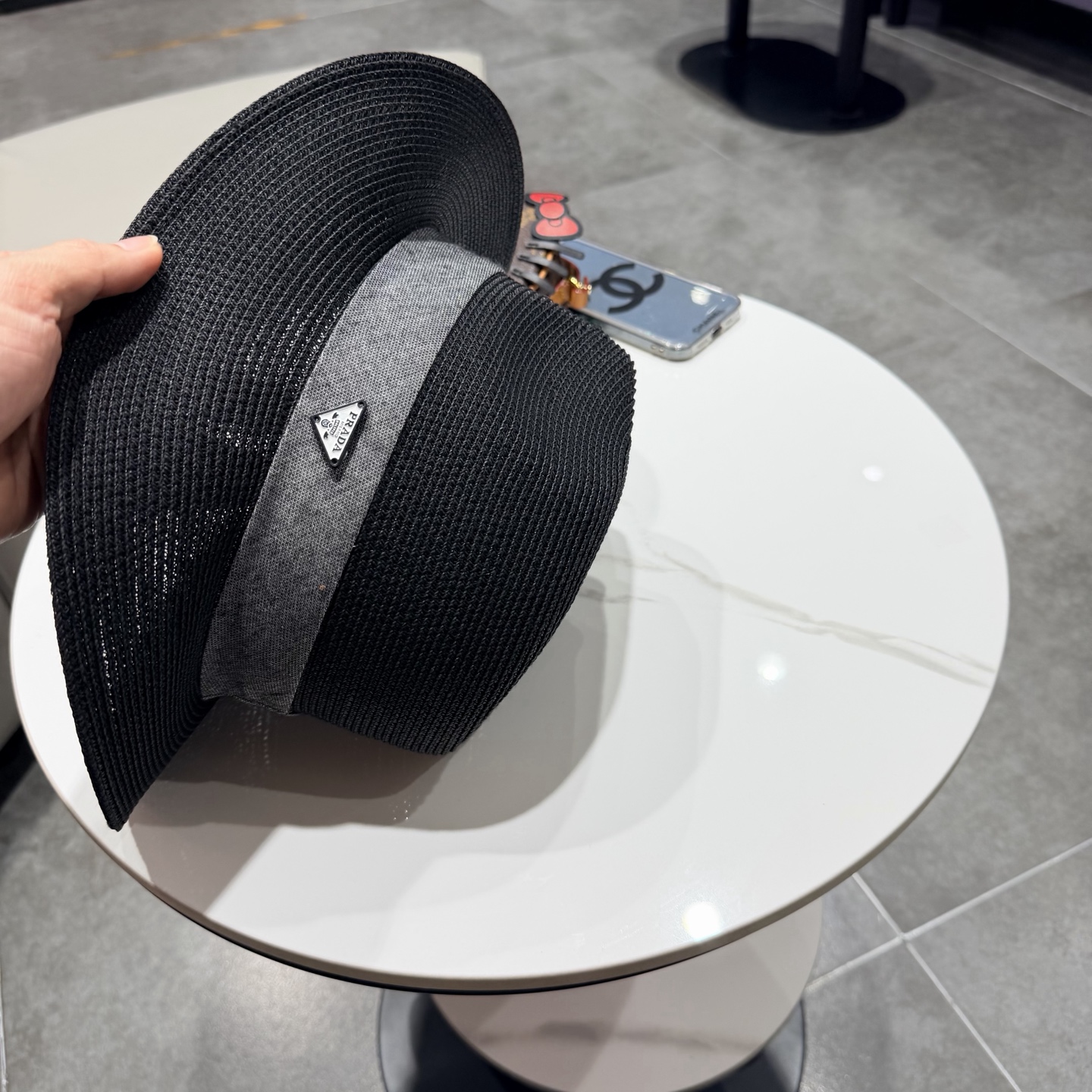 普拉达新款小礼帽，男女同款草帽，头围57cm