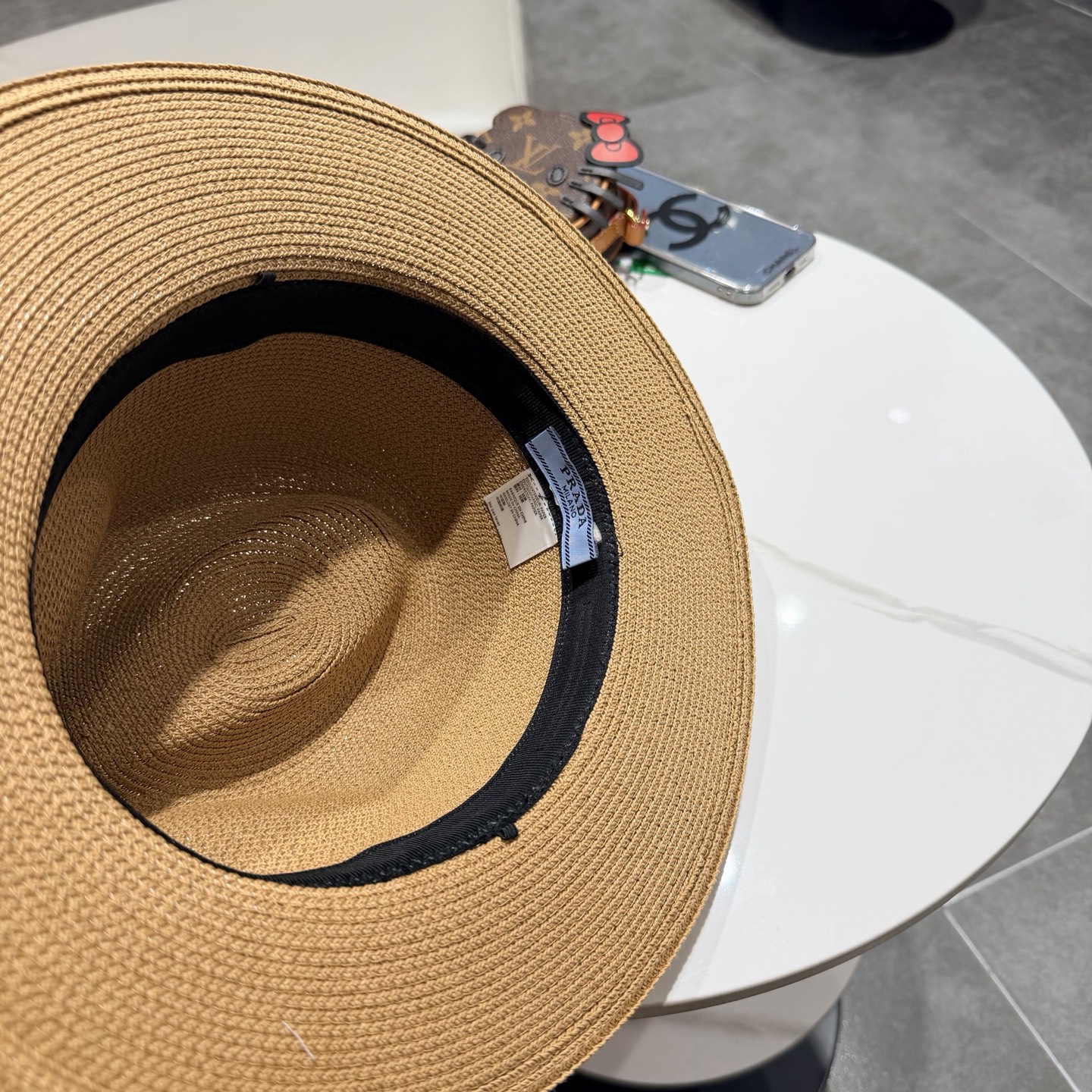 普拉达新款小礼帽，男女同款草帽，头围57cm