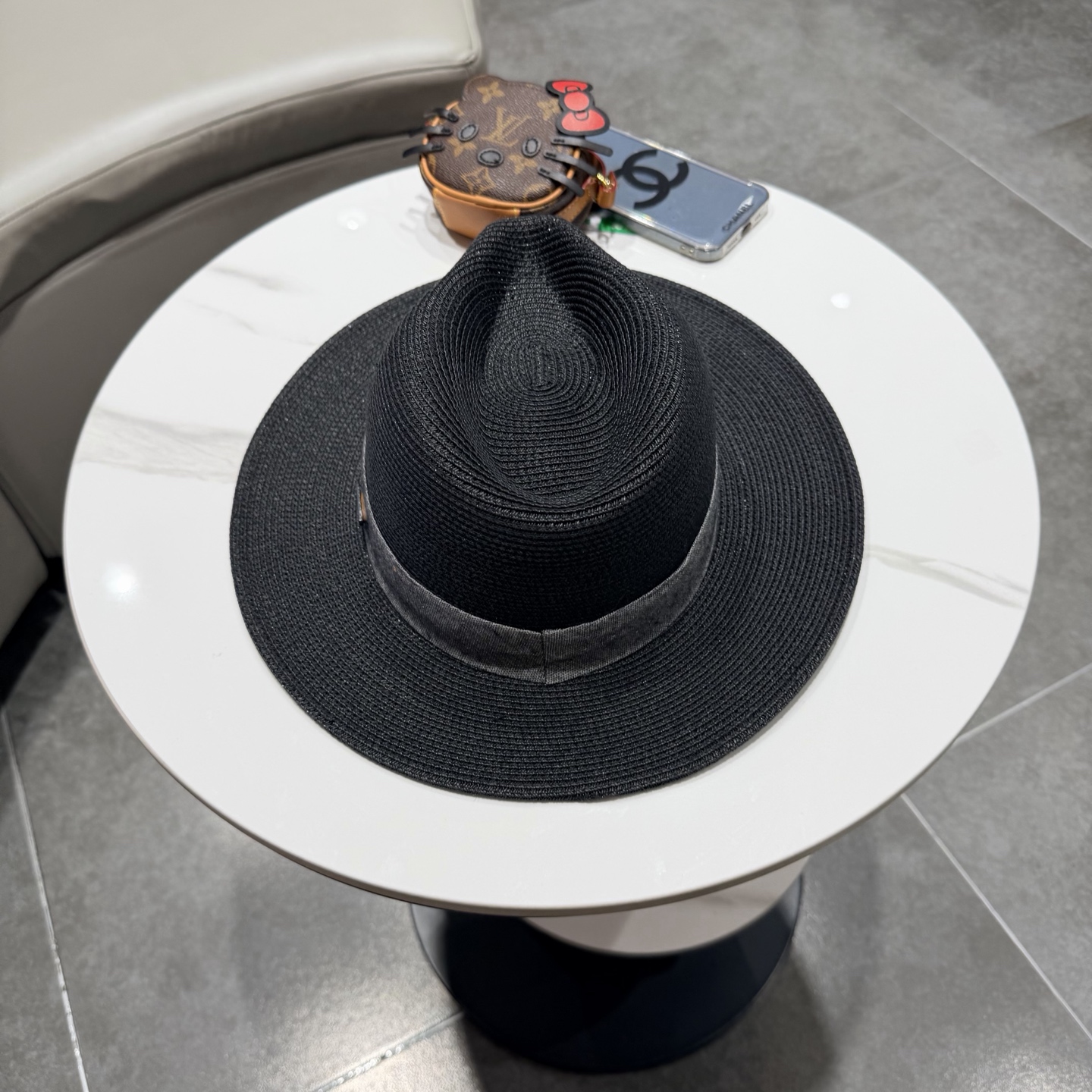 普拉达新款小礼帽，男女同款草帽，头围57cm