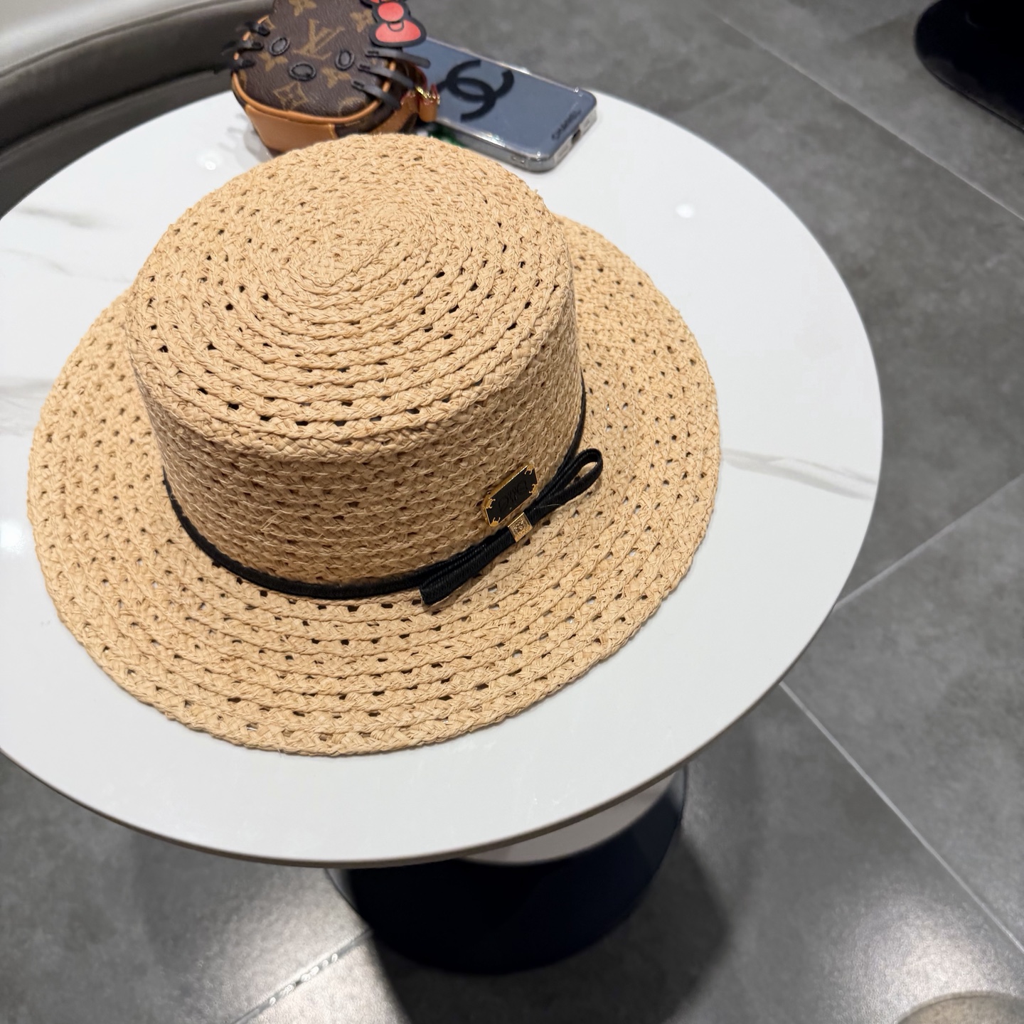 LOEWE罗意威新款拉菲草帽，纯草帽，可折叠，出游必备单品，头围57cm