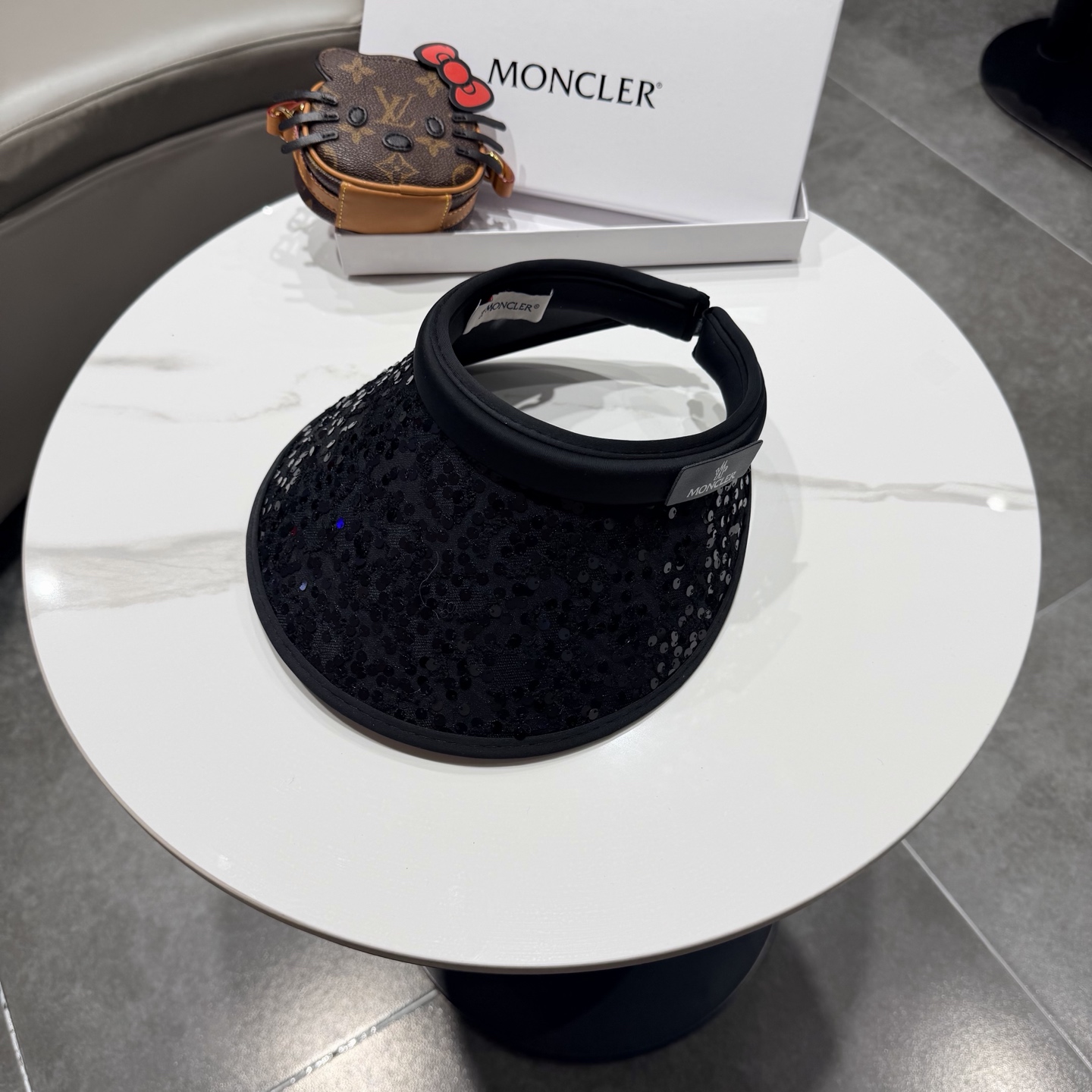 【MONCLER蒙口】空顶草帽女夏季防紫外线遮阳帽出游太阳帽百搭草编防晒帽子
