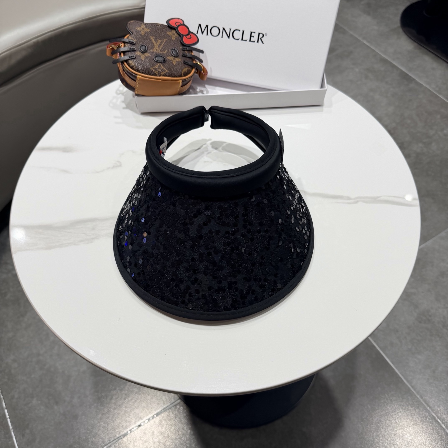 【MONCLER蒙口】空顶草帽女夏季防紫外线遮阳帽出游太阳帽百搭草编防晒帽子