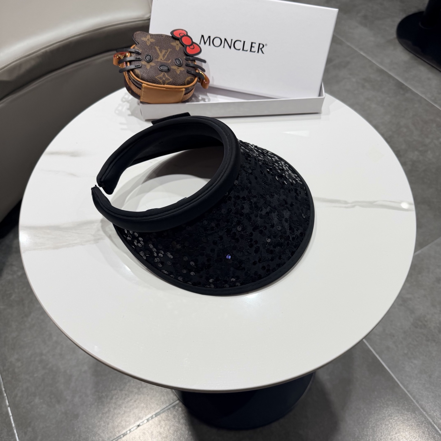 【MONCLER蒙口】空顶草帽女夏季防紫外线遮阳帽出游太阳帽百搭草编防晒帽子