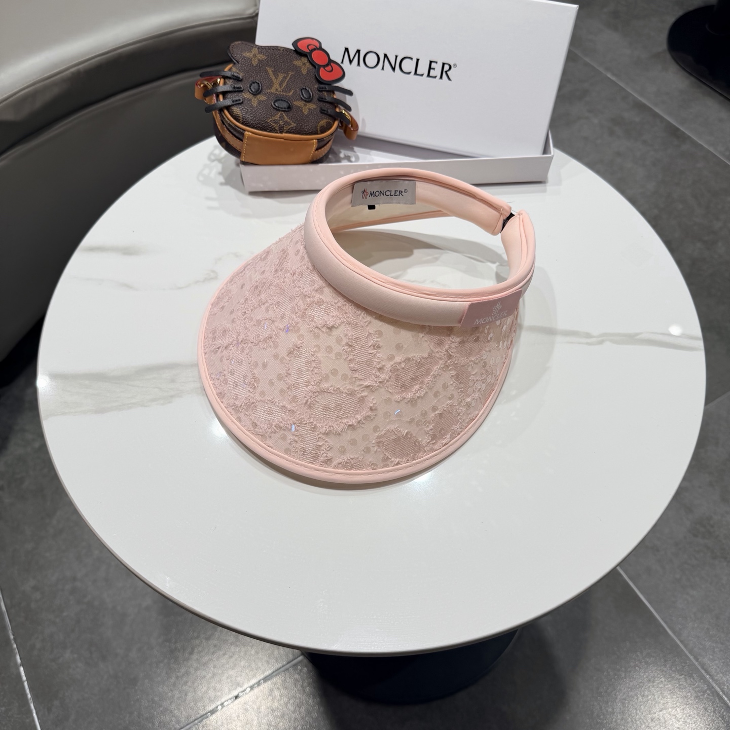 【MONCLER蒙口】空顶草帽女夏季防紫外线遮阳帽出游太阳帽百搭草编防晒帽子