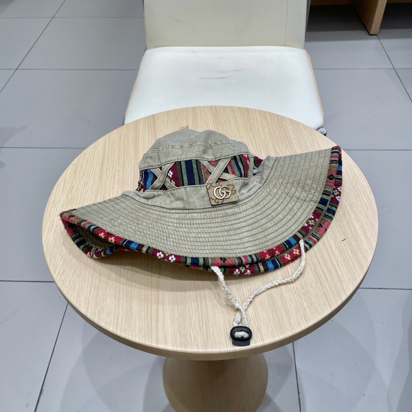 Gucci古奇民族风男女同款遮阳渔夫帽户外百搭西藏云南旅游登山防晒西部牛仔帽子