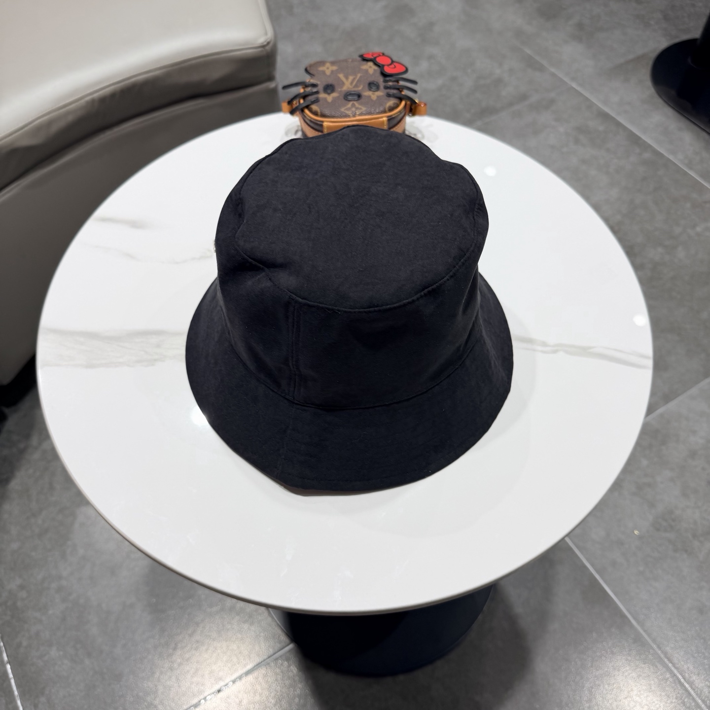 爱马仕 2026夏季新款条纹蝴蝶结帽子女休闲百搭渔夫帽户外遮阳防晒太阳帽