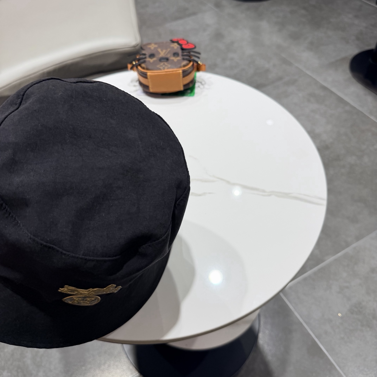 爱马仕 2026夏季新款条纹蝴蝶结帽子女休闲百搭渔夫帽户外遮阳防晒太阳帽