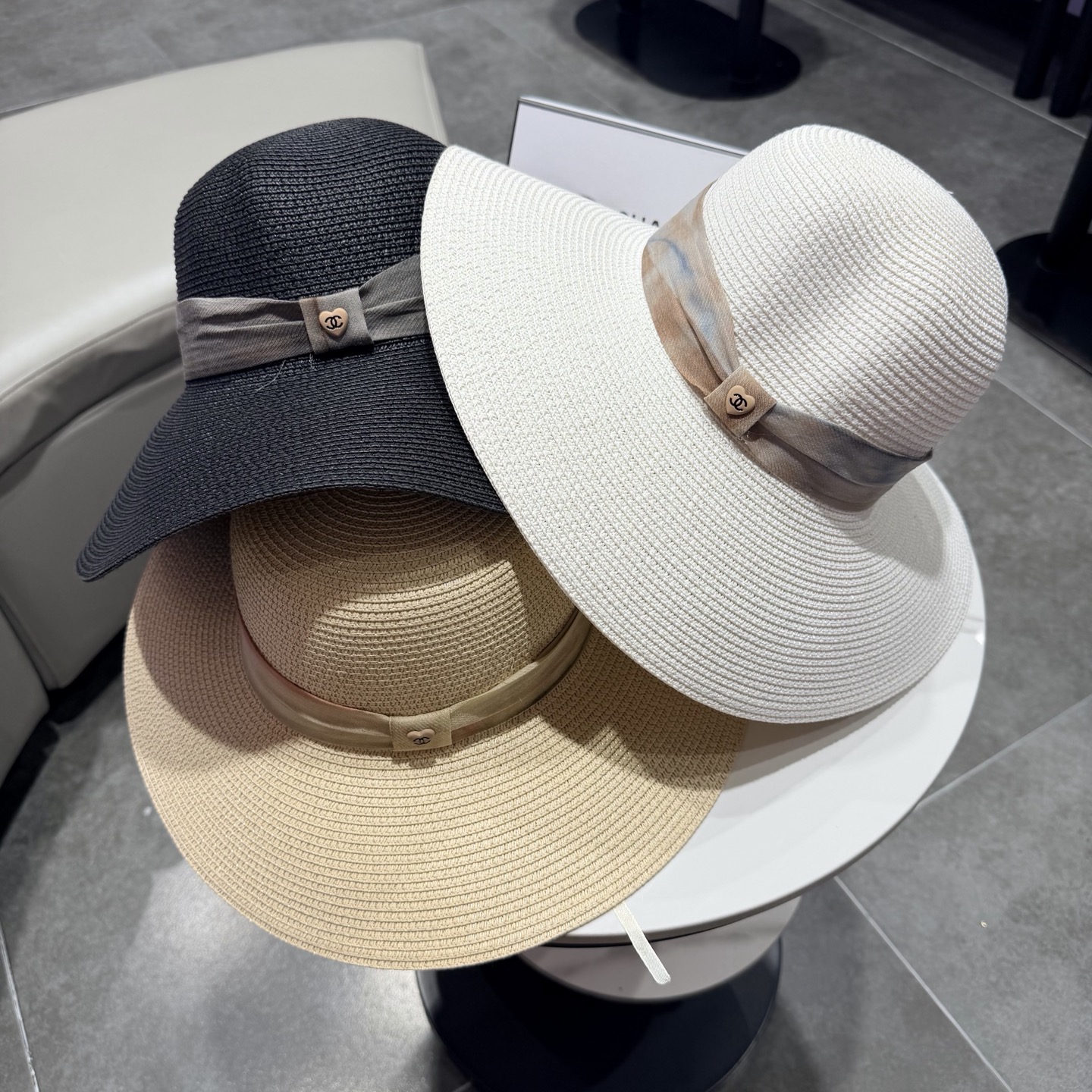 Chanel香奈儿新款大帽檐草帽，头围57cm