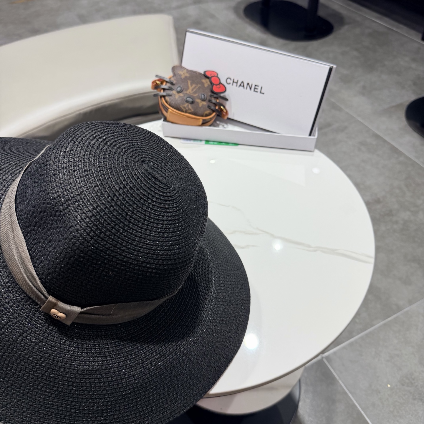Chanel香奈儿新款大帽檐草帽，头围57cm