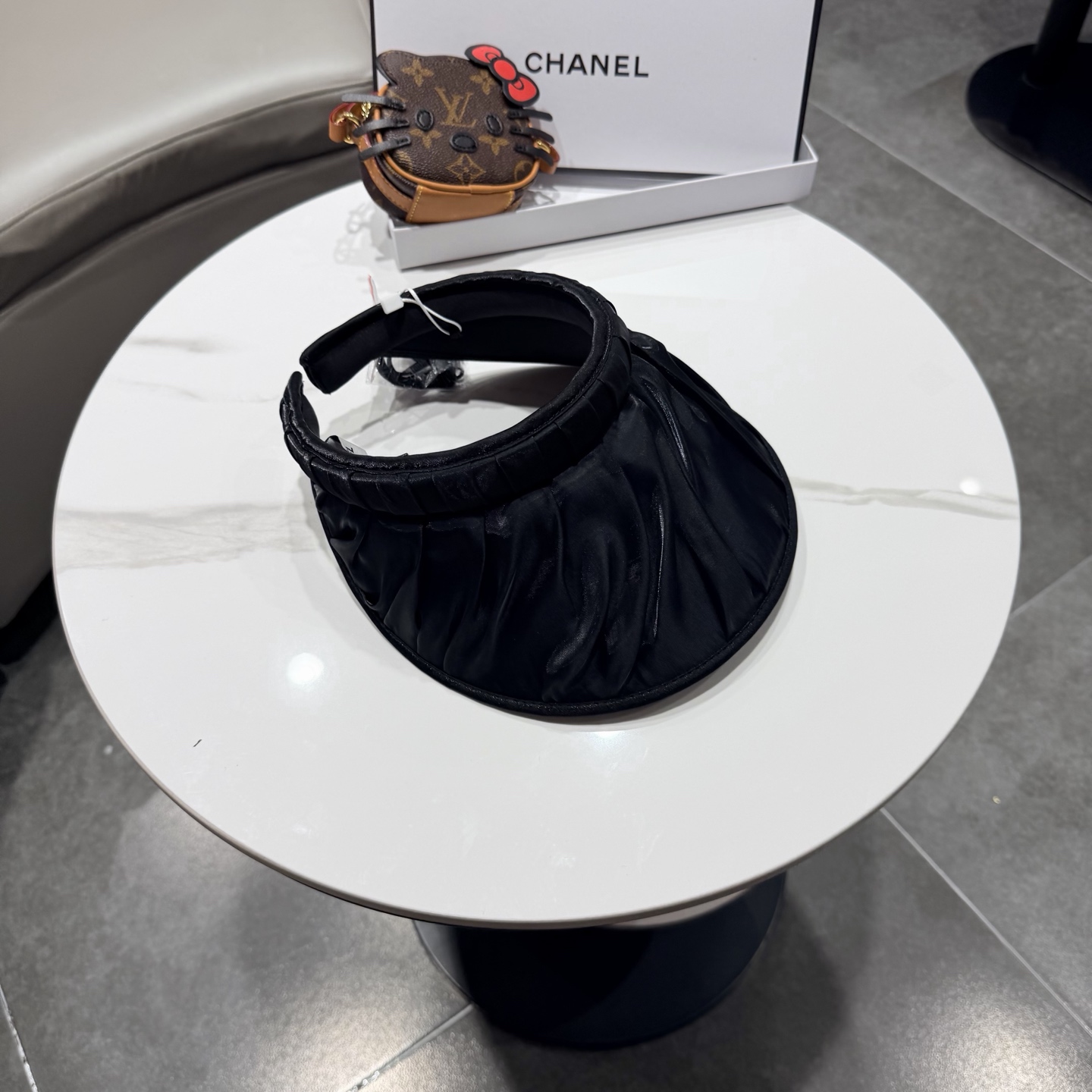 香奈儿chanel发箍防晒空顶帽女夏季遮脸防紫外线宽檐高品质遮阳帽贝壳帽太阳帽