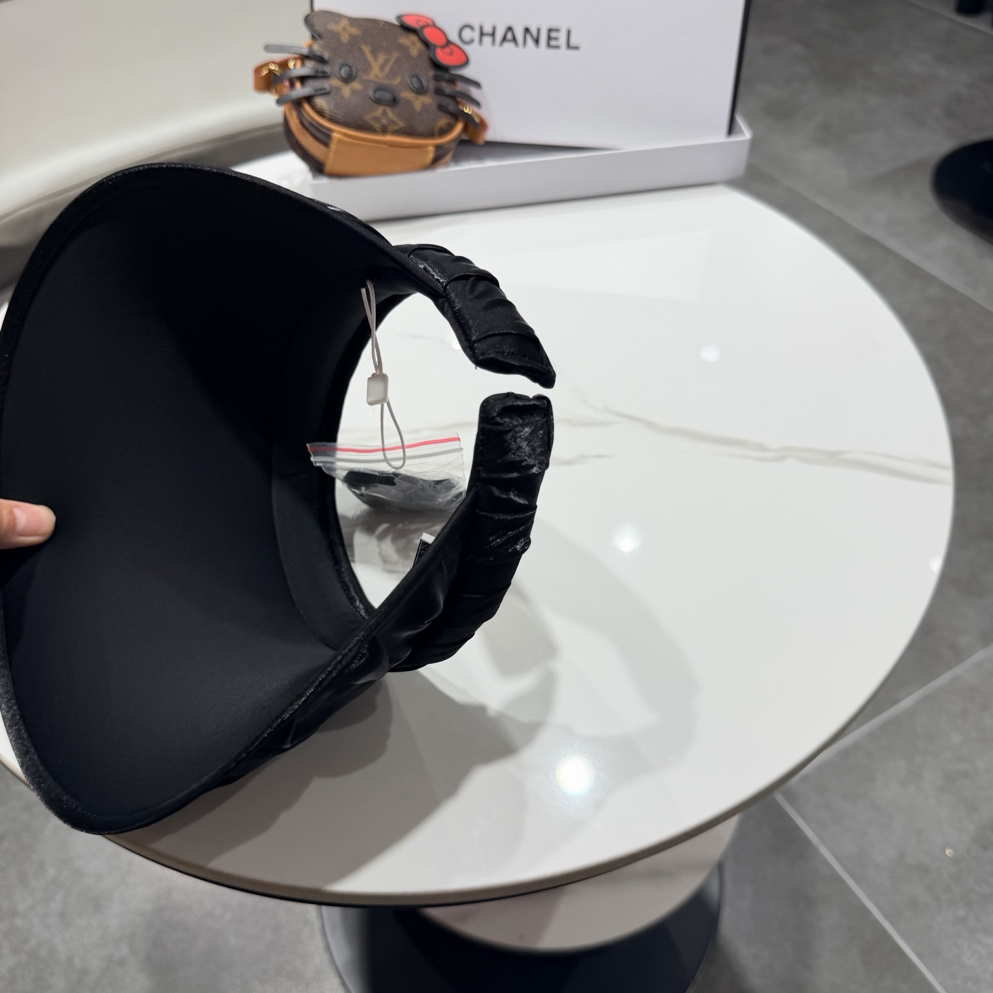 香奈儿chanel发箍防晒空顶帽女夏季遮脸防紫外线宽檐高品质遮阳帽贝壳帽太阳帽