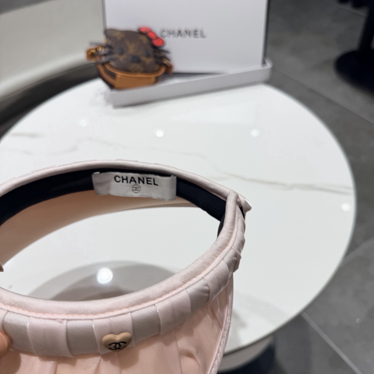 香奈儿chanel发箍防晒空顶帽女夏季遮脸防紫外线宽檐高品质遮阳帽贝壳帽太阳帽