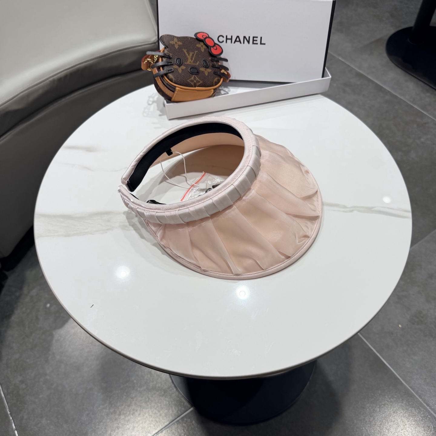 香奈儿chanel发箍防晒空顶帽女夏季遮脸防紫外线宽檐高品质遮阳帽贝壳帽太阳帽