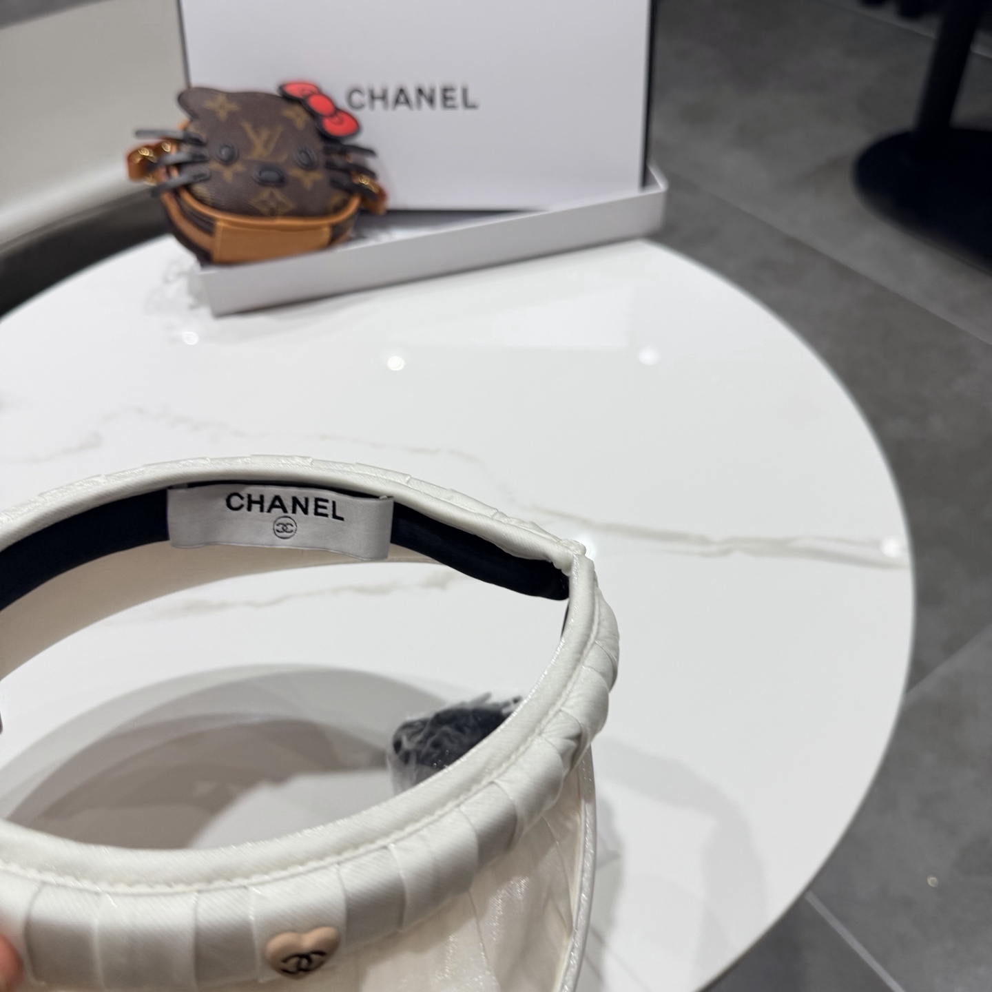 香奈儿chanel发箍防晒空顶帽女夏季遮脸防紫外线宽檐高品质遮阳帽贝壳帽太阳帽