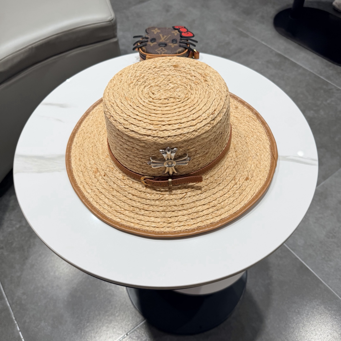 NO:742958,Chrome heart raffia sun hat, a must-have for summer travel, head circumference 57cm hat, straw hat, fisherman hat, baseball cap, hat, chrome hearts, espadrilles, hats19860909克罗心拉菲草遮阳帽、夏日出游搭衣必备,头围57cm帽子草帽渔夫帽棒球帽,帽子,chrome hearts,espadrilles,hats,hat