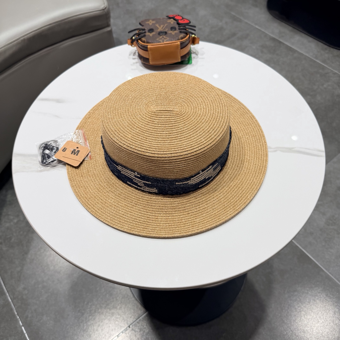 Chanel香奈儿新款草帽，日本纸草制作，头围57cm