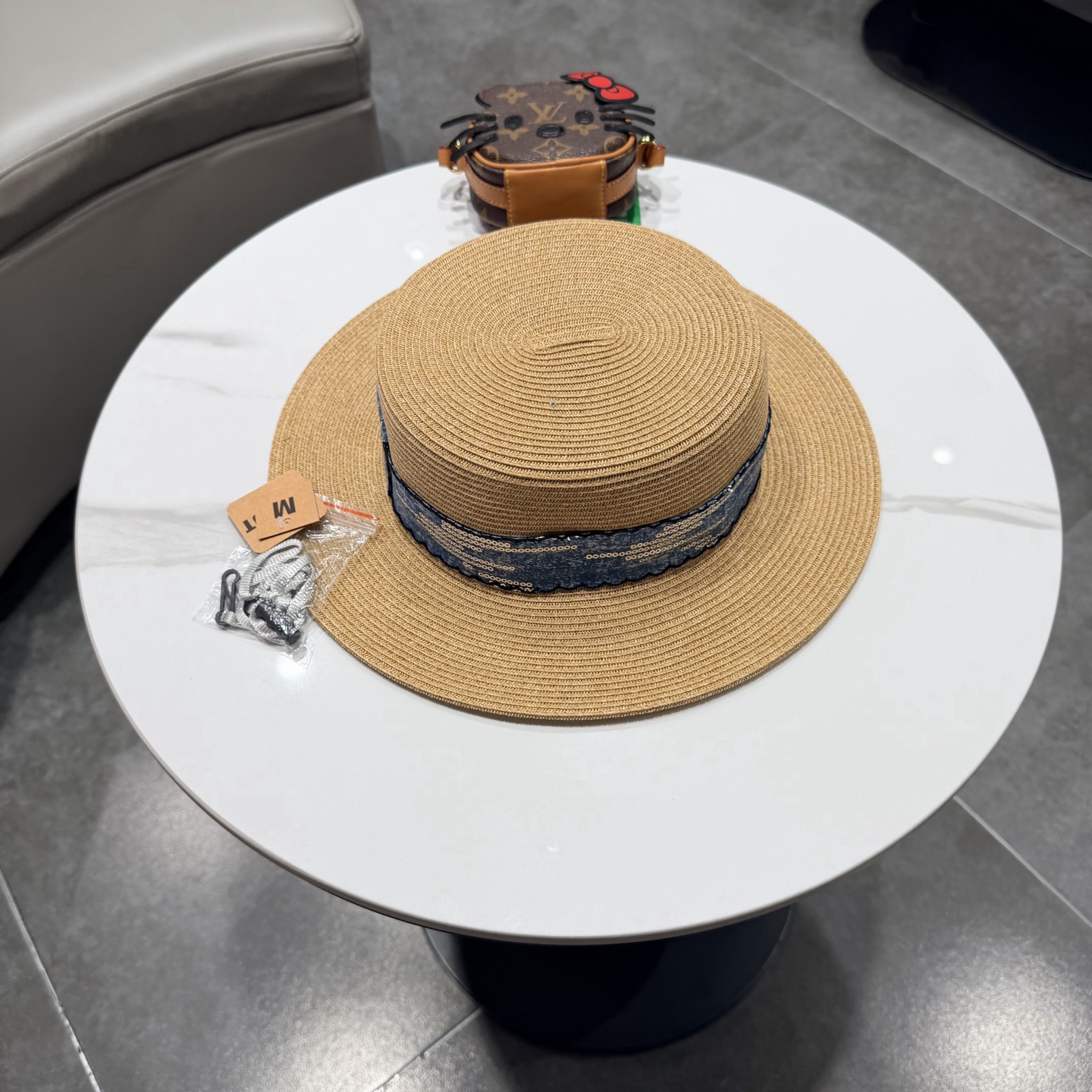Chanel香奈儿新款草帽，日本纸草制作，头围57cm