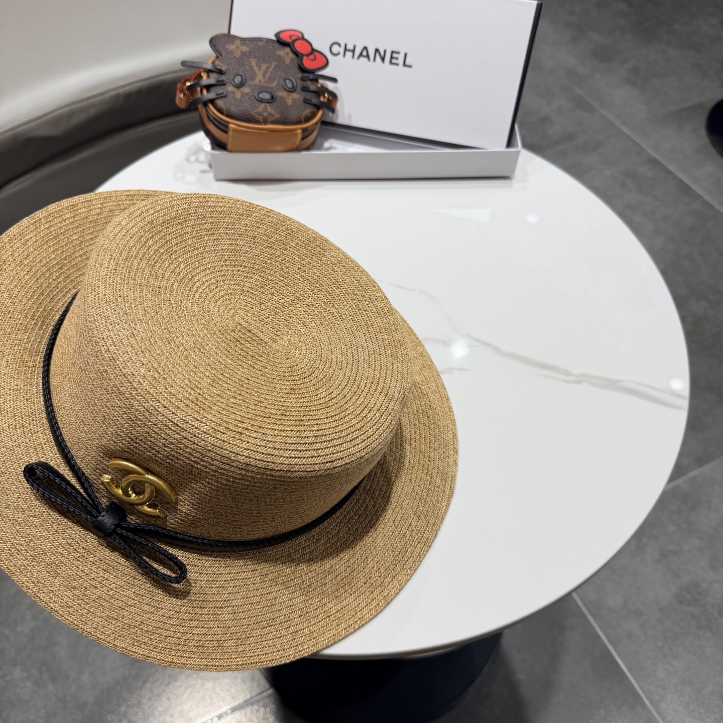 Chanel香奈儿新款草帽，日本草制作，跑量王，头围57cm