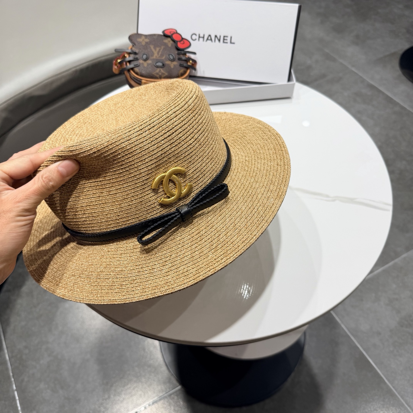 Chanel香奈儿新款草帽，日本草制作，跑量王，头围57cm