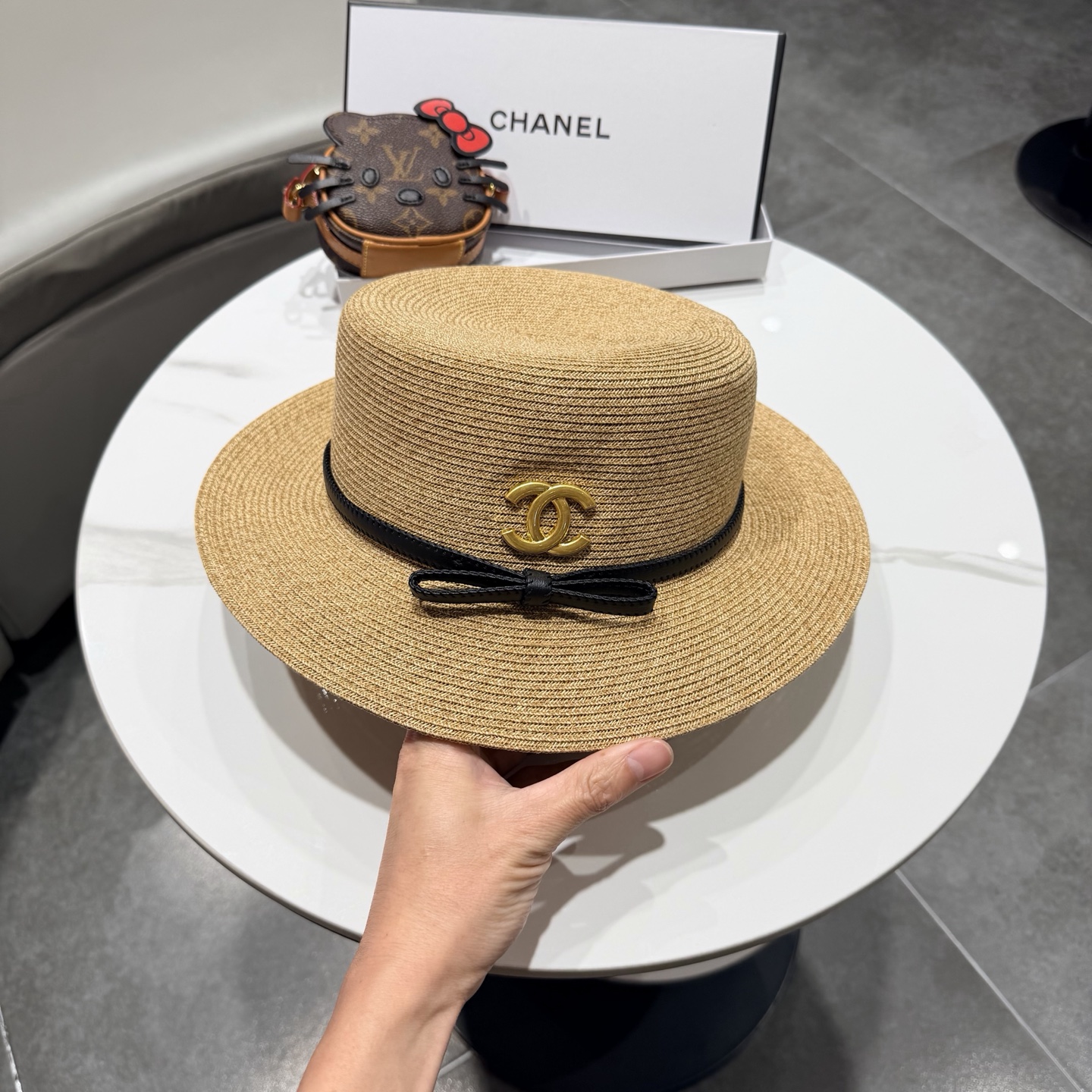 Chanel香奈儿新款草帽，日本草制作，跑量王，头围57cm