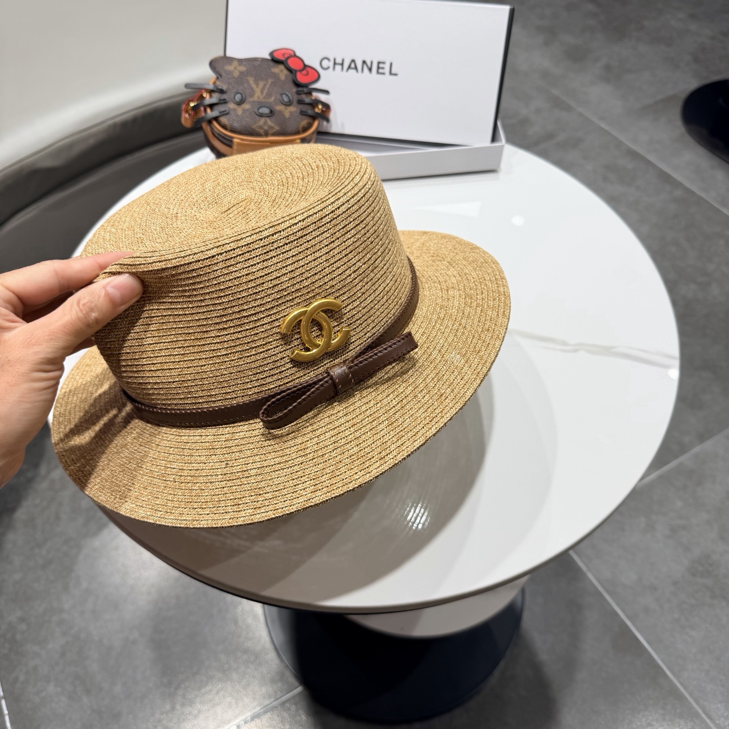 Chanel香奈儿新款草帽，日本草制作，跑量王，头围57cm