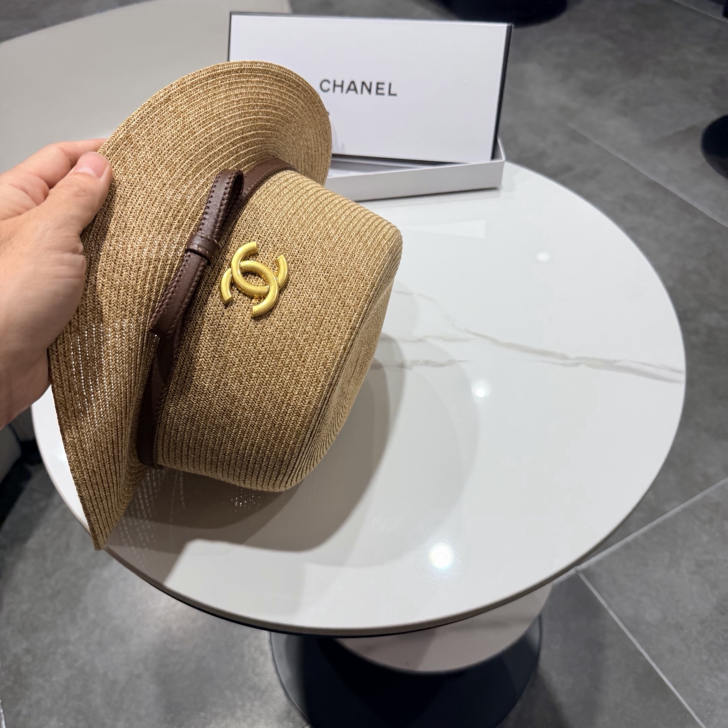 Chanel香奈儿新款草帽，日本草制作，跑量王，头围57cm