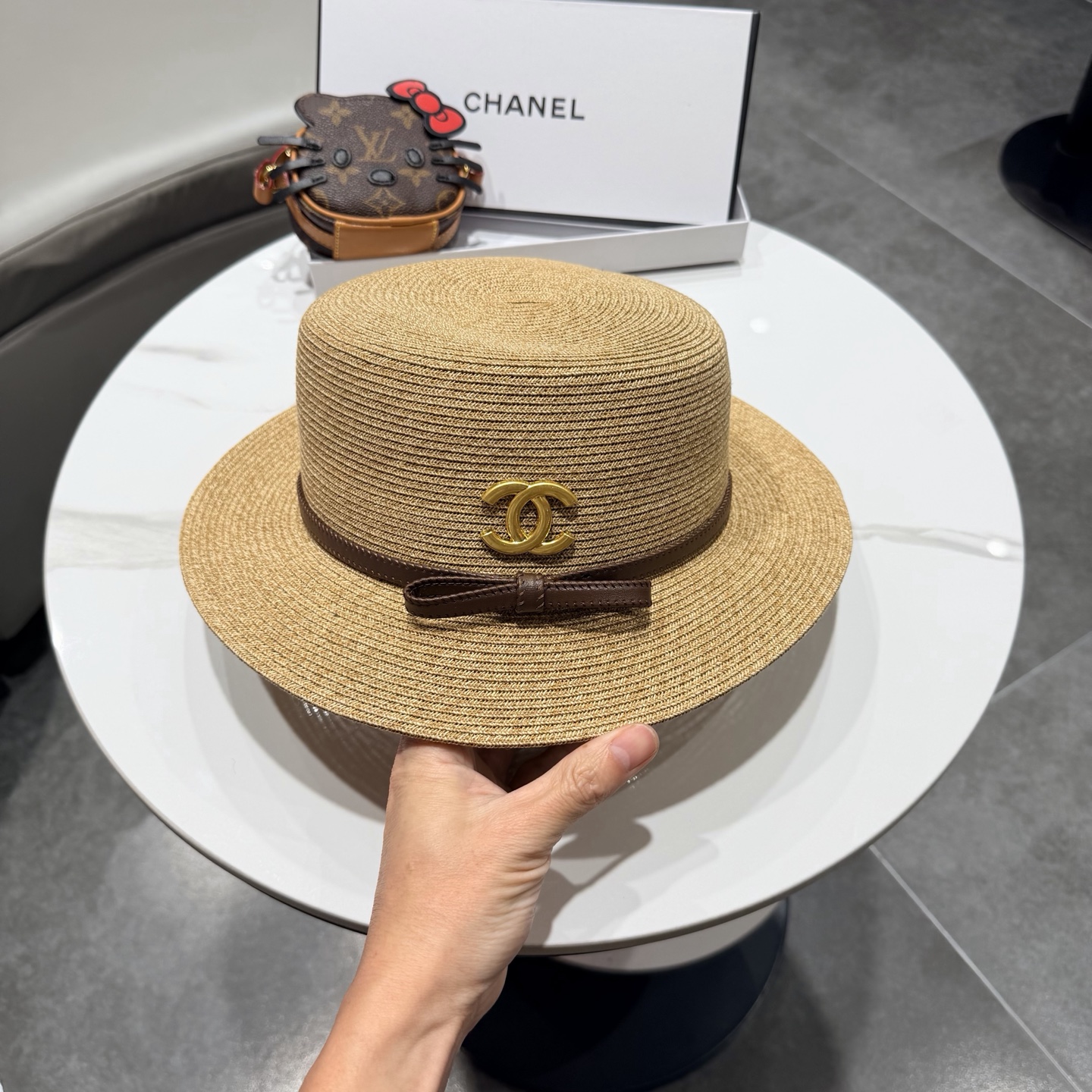 Chanel香奈儿新款草帽，日本草制作，跑量王，头围57cm