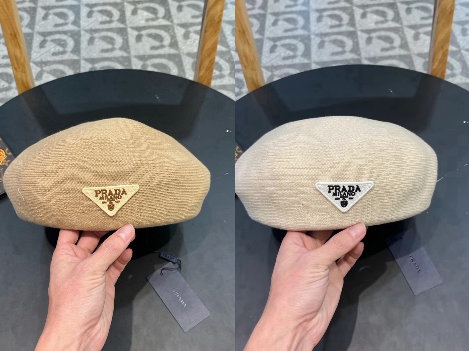 普拉达Prada韩国网红甜酷风粉色贝雷帽女夏季薄款透气大头围显脸小画家帽