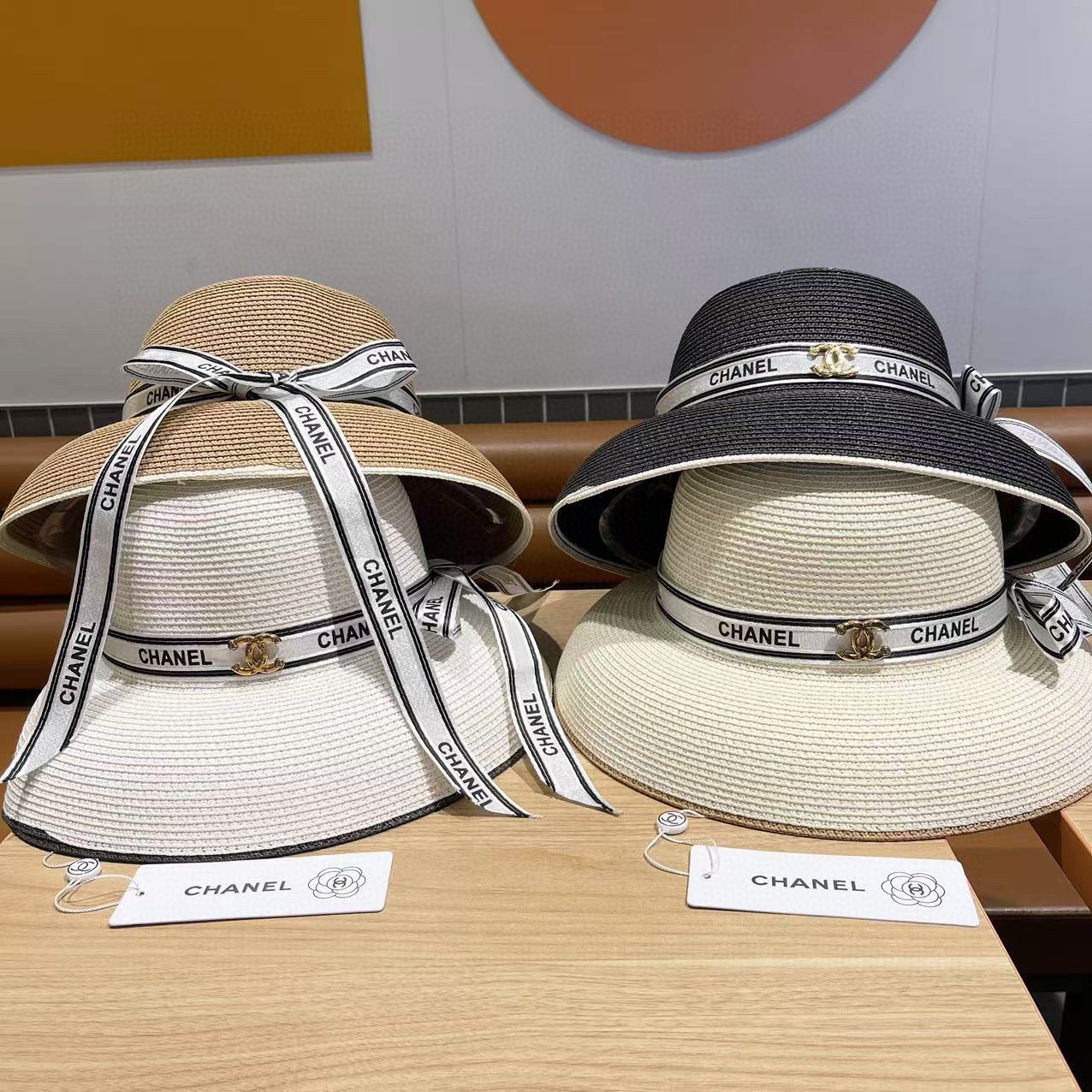 Chanel香奈儿灯笼草帽，高端定制，名媛必备，头围57cm