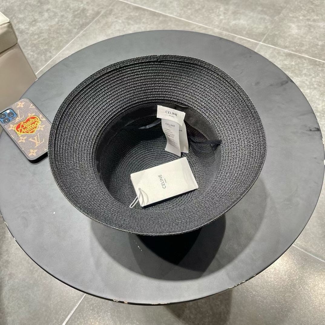 Celine赛琳2026新款圆顶草帽、高级定制，库存多，头围57cm