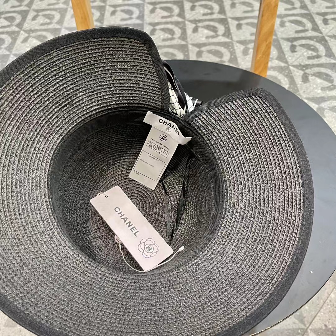 Chanel香奈儿新款圆顶草帽，头围57cm