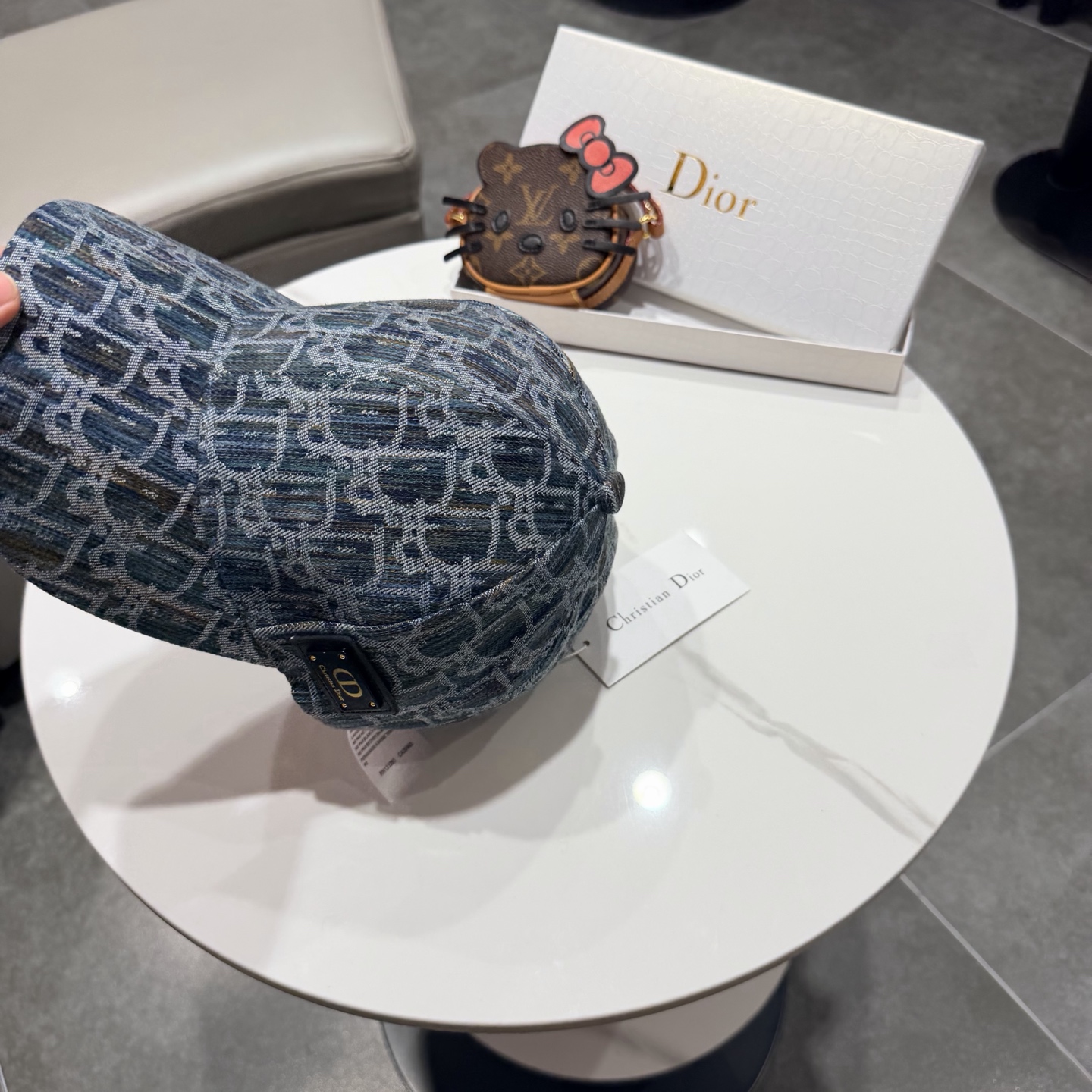 DIOR迪奥 官网同步新款发布 老花牛仔D家棒球帽🧢，水洗标超级火爆