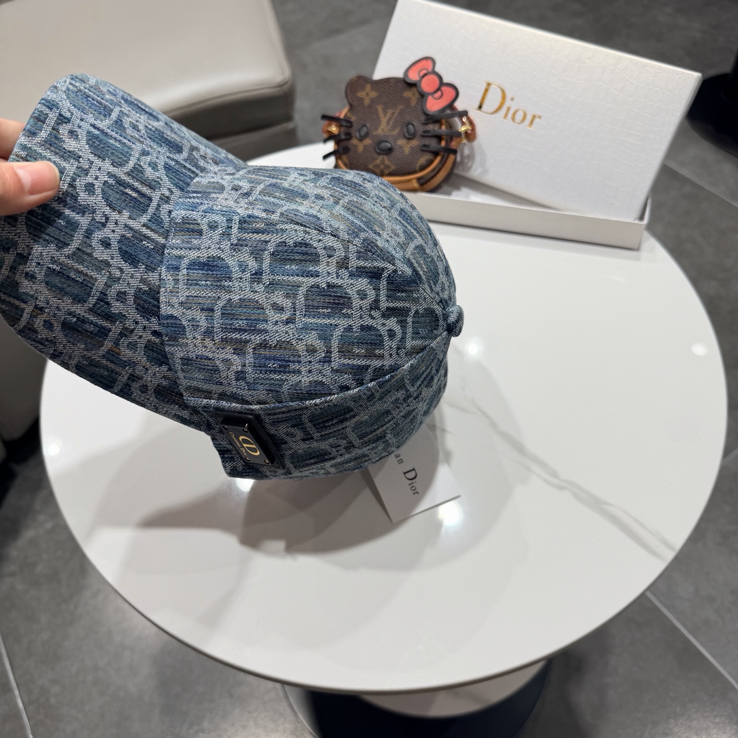 DIOR迪奥 官网同步新款发布 老花牛仔D家棒球帽🧢，水洗标超级火爆