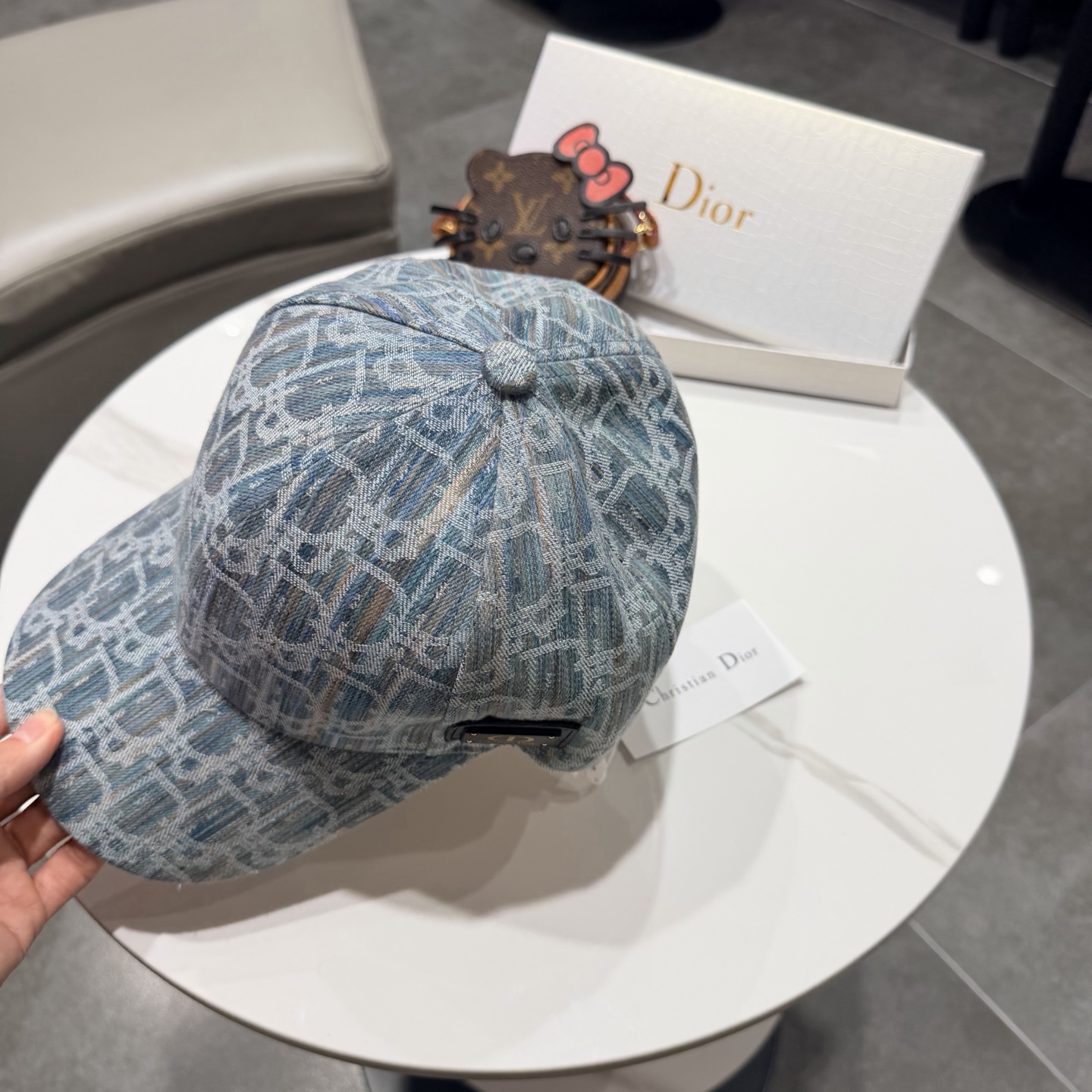 DIOR迪奥 官网同步新款发布 老花牛仔D家棒球帽🧢，水洗标超级火爆