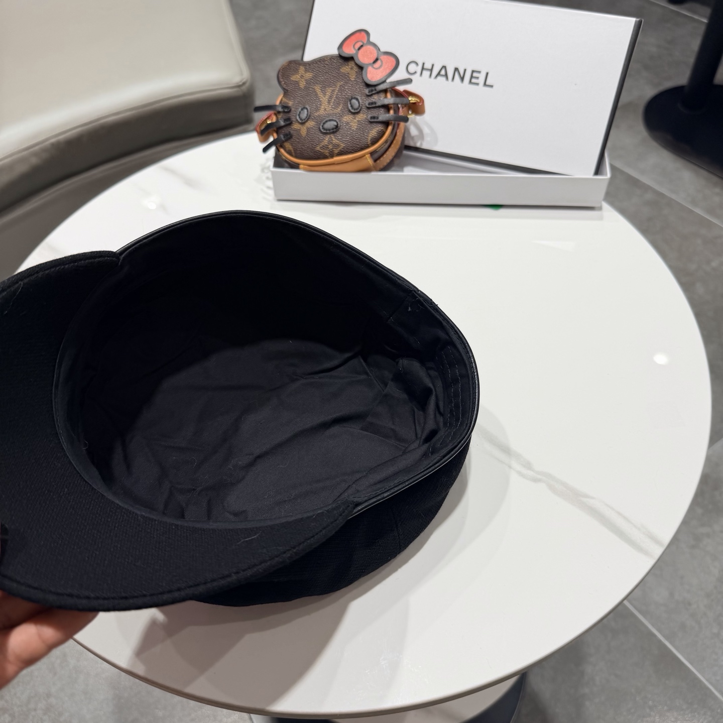 Chanel香奈儿新款鸭舌军帽，高级定制，头围57cm