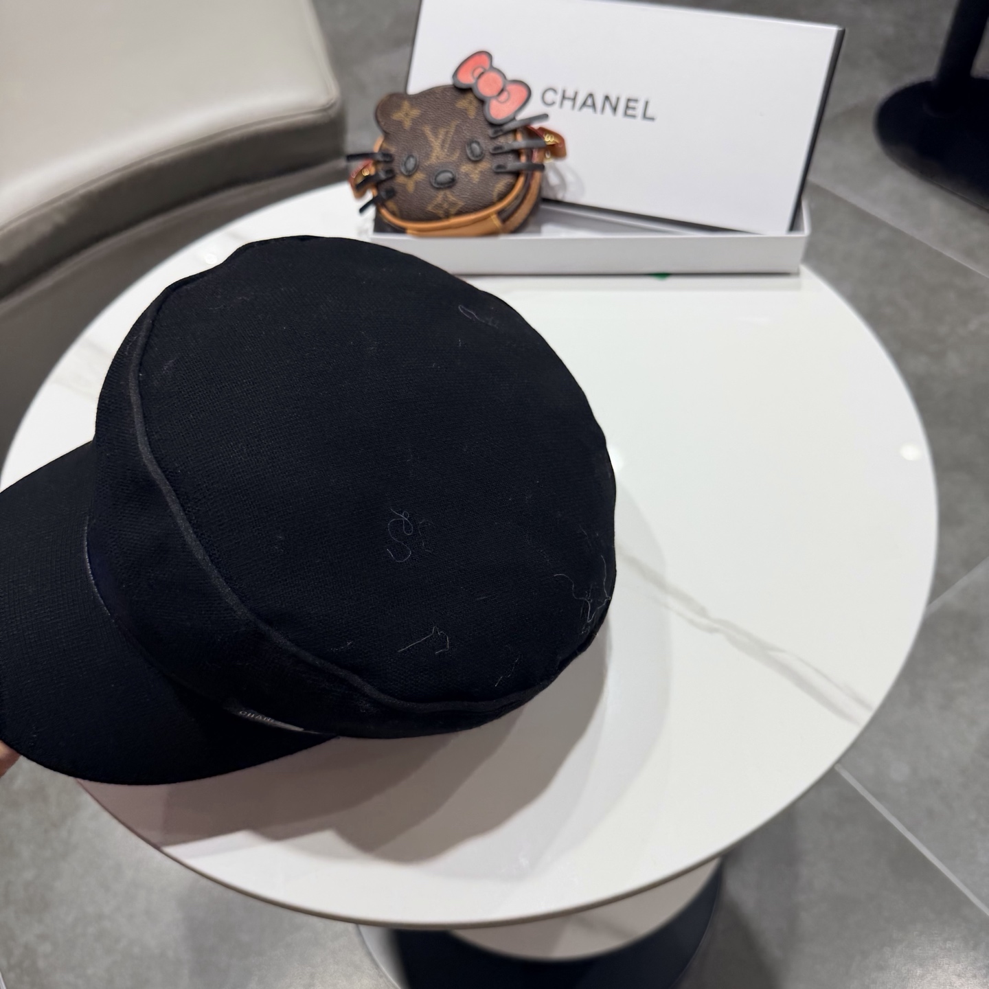 Chanel香奈儿新款鸭舌军帽，高级定制，头围57cm