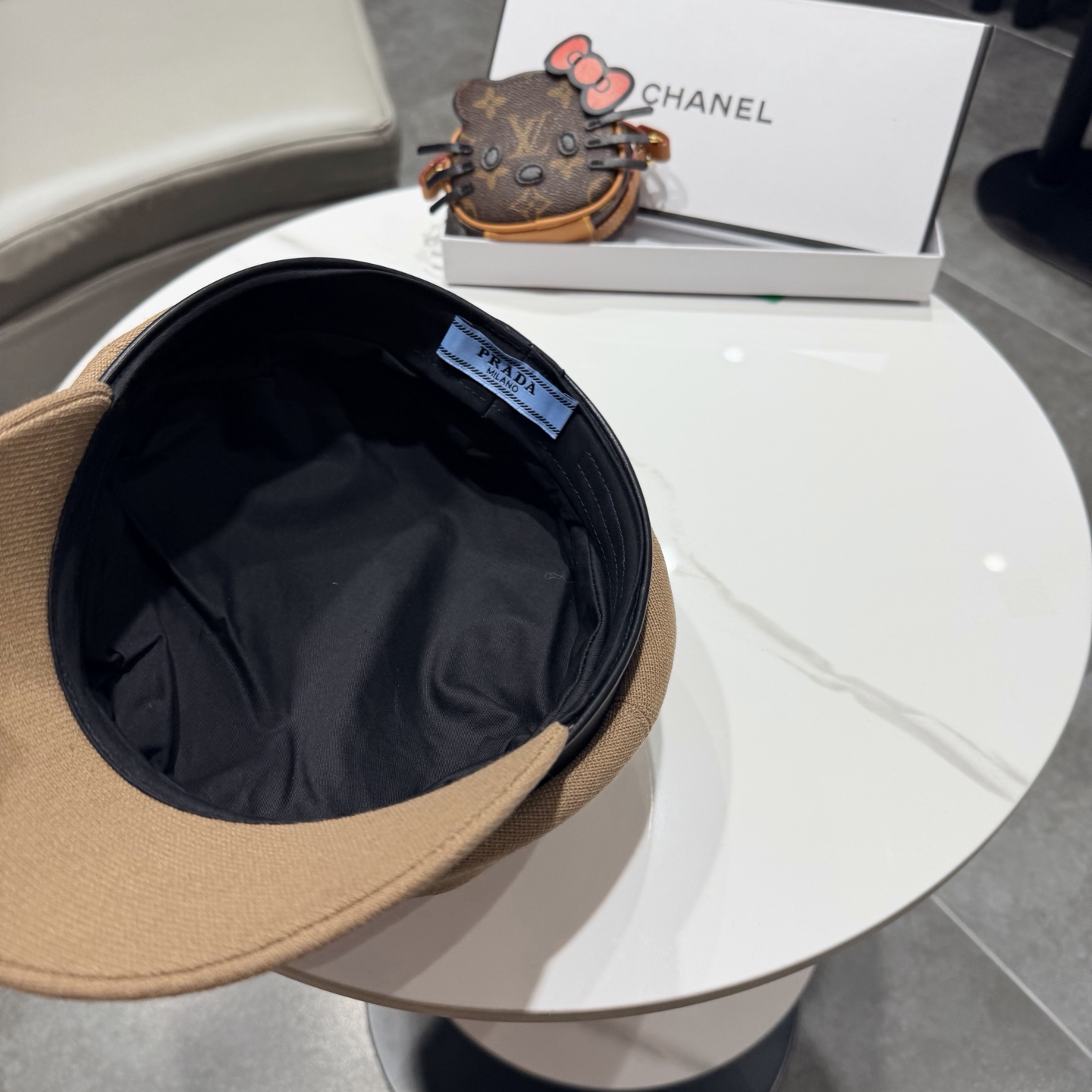 Chanel香奈儿新款鸭舌军帽，高级定制，头围57cm