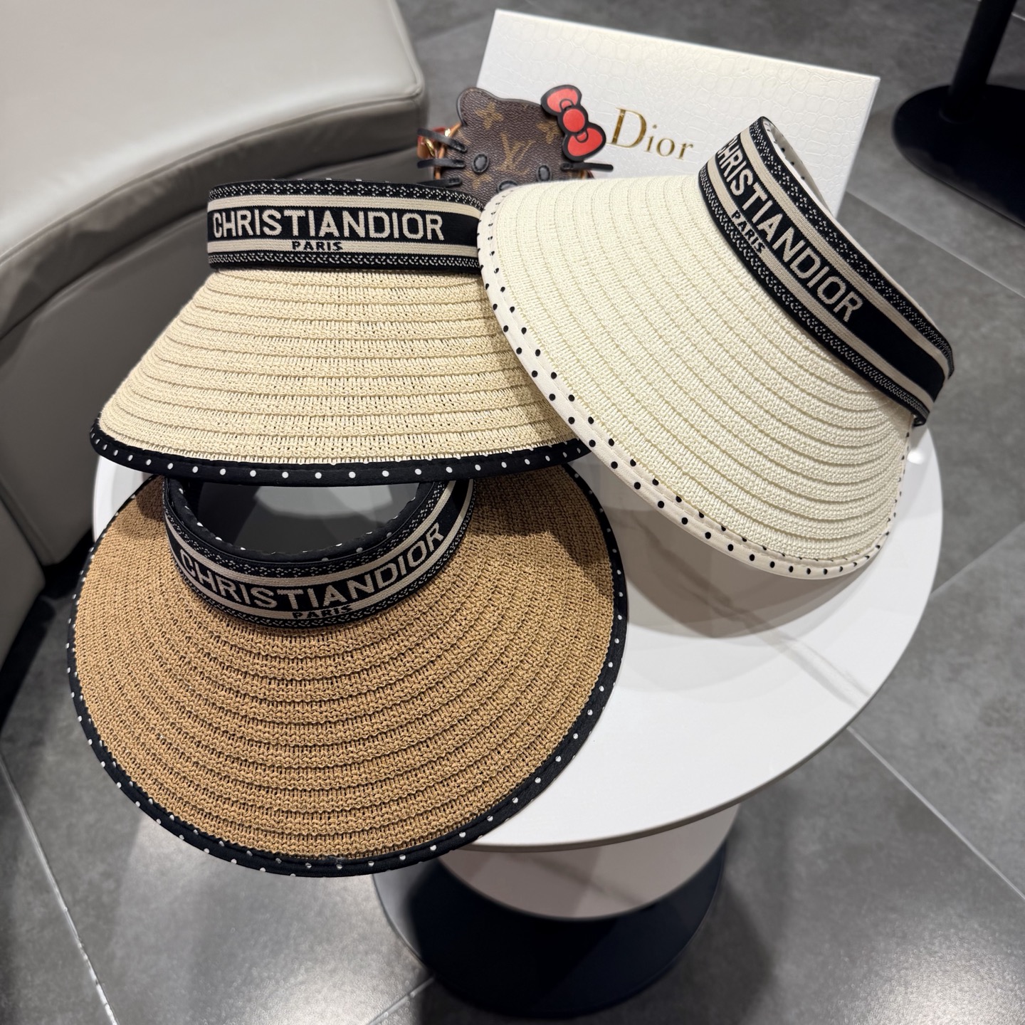 dior hat Dior dior raffia hollow top sunhat — photo 5