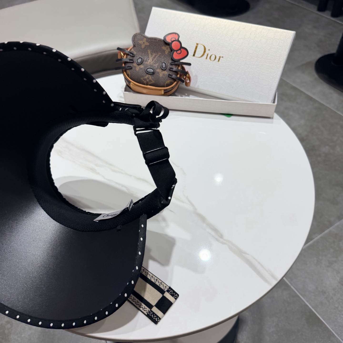 dior hat Dior dior raffia hollow top sunhat — photo 8