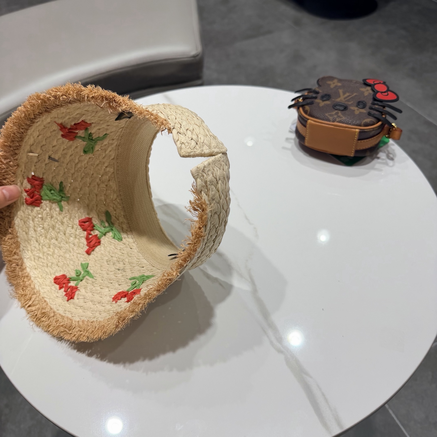 克罗心发箍式空顶草帽女帽子夏季多巴胺韩系防晒帽海边度假防晒遮阳帽子