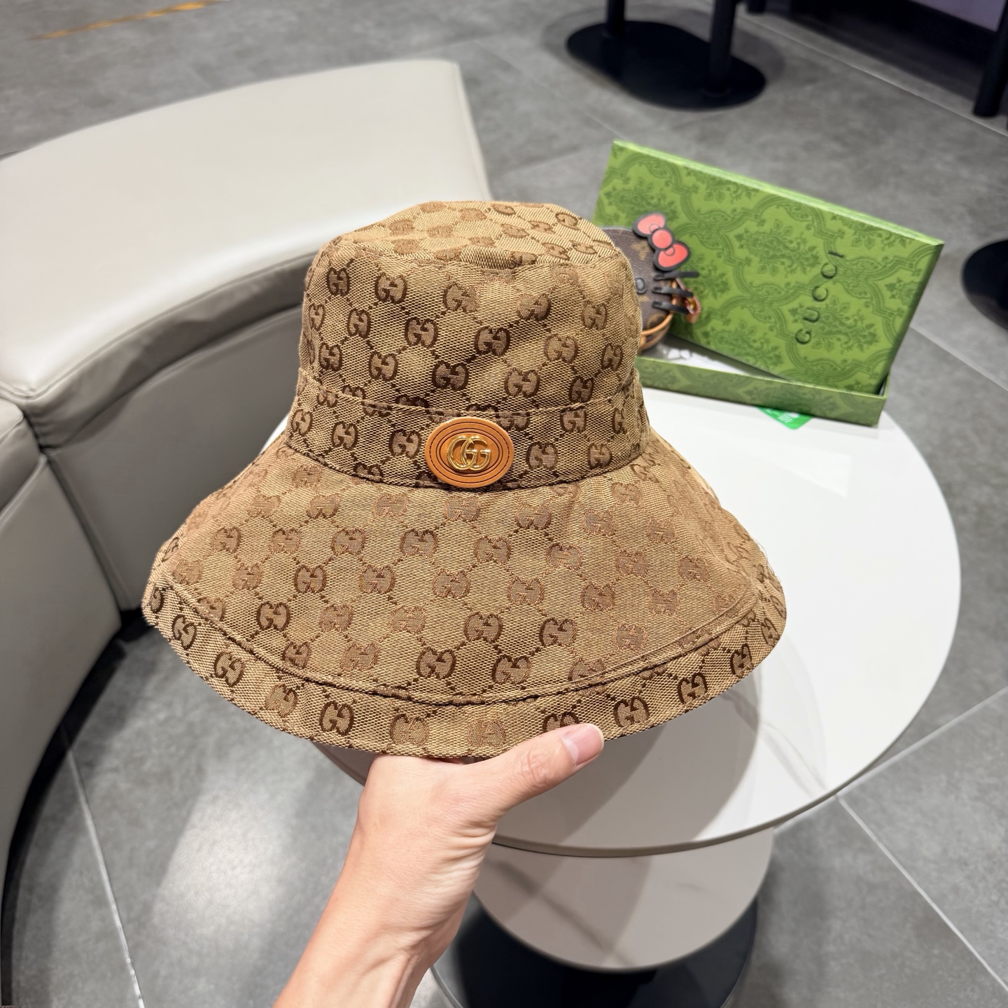 爆款🎩【GUCCI 古奇】高端板本原单复刻牛仔渔夫帽，做工精细透气舒适❤️日韩时尚潮流❤️❤️❤️棒球帽